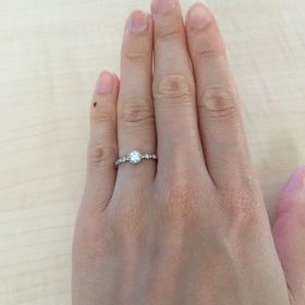 【JEWELRY  KAMATA(ジュエリーかまた)の口コミ】 ダイヤ自体を選ぶことができ、ハート&アローをきちんと実際にスコープ…