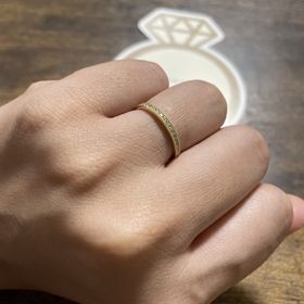 【CHER LUV(シェールラブ)の口コミ】 狙っていた指輪より着用した時が1番可愛かったです。男性用はマットなデザ…