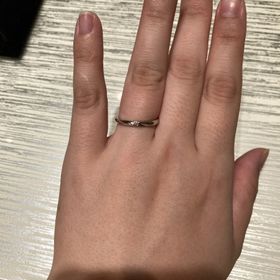 【TRECENTI(トレセンテ)の口コミ】 掘られているプラチナが、磨かれてキラキラしているところ。ダイヤモンド…