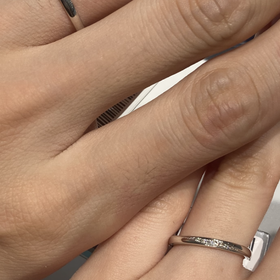 【銀座ダイヤモンドシライシの口コミ】 様々な指輪を見させていただきましたがデザイン付け心地がすべてよかった…