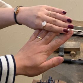 【鎌倉彫金工房の口コミ】 自分たちで作って、相手へのメッセージも入れられて、一生の思い出になり…