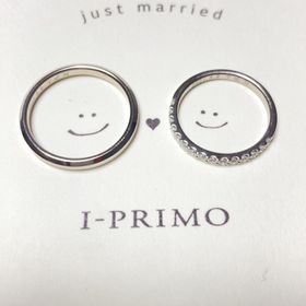 【アイプリモ(I-PRIMO)の口コミ】 以前から結婚指輪はハーフエタニティに憧れを持っていたのでハーフエタニ…