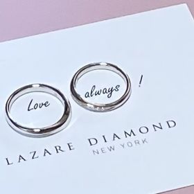【ラザール ダイヤモンド(LAZARE DIAMOND)の口コミ】 普段仕事柄指輪をするのは難しいため、特別感のある指輪を探していました…