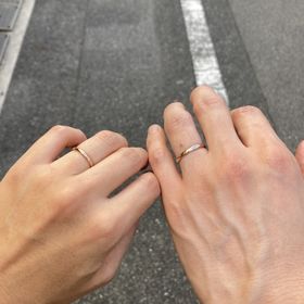 【BAUM(バーム)の口コミ】 ピンクゴールドでシンプルなデザインを探している事を伝えると、スタッフ…