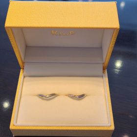 【ケイウノ ブライダル(K.UNO BRIDAL)の口コミ】 たくさん試着してウェーブタイプが２人に合っていると感じて、1色じゃなく…