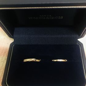 【銀座ダイヤモンドシライシの口コミ】 シンプルなデザインがよく、何もついてないリングにしようと思っていたの…