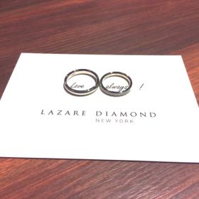 【ラザール ダイヤモンド(LAZARE DIAMOND)の口コミ】 ハーフエタニティは決めていたのですが、見に行く前はアプローズの希望で…