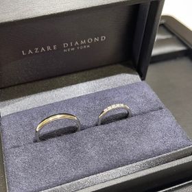 【ラザール ダイヤモンド(LAZARE DIAMOND)の口コミ】 価格帯とリングのデザインで決めました。最初は曲線やラインの入っている…