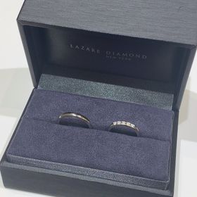 【ラザール ダイヤモンド(LAZARE DIAMOND)の口コミ】 私はダイヤが入ったものが欲しい、旦那はシンプルなものが欲しかったので…