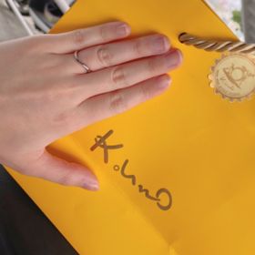 【ケイウノ ブライダル(K.UNO BRIDAL)の口コミ】 それぞれの指の形に合って、かつペア感の出るものを作っていただきました…