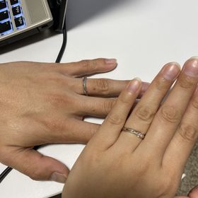 【アイプリモ(I-PRIMO)の口コミ】 お互い好きなウェーブのデザインがありましたし、女性側が絶対欲しかった…