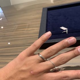 【BIJOUPIKO(ビジュピコ)の口コミ】 シンプルかつ新郎側にしては少し太めな感じでプラチナ95で写真のようなシ…