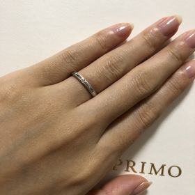 【アイプリモ(I-PRIMO)の口コミ】 彼とお揃いの結婚指輪にしたかったのですが、彼はマットのネイトを気に入…