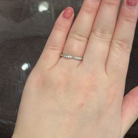 【LUCIE(ルシエ)の口コミ】 可愛らしいデザインと、キラキラとしたハーフエタニティに一目惚れしてし…