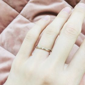 【アイプリモ(I-PRIMO)の口コミ】 私も旦那も、普段アクセサリーを着けないため、シンプルで邪魔にならない…