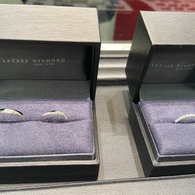 【ラザール ダイヤモンド(LAZARE DIAMOND)の口コミ】 指輪の耐久性やプラチナの重みにこだわりました。どちらも、鍛造製法で作…