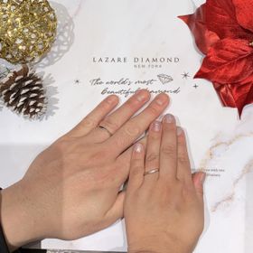 【ラザール ダイヤモンド(LAZARE DIAMOND)の口コミ】 私の指がAラインの指らしく、その指を活かし、綺麗に見える指輪を紹介いた…