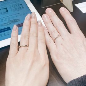 【TRECENTI(トレセンテ)の口コミ】 ストレートのデザインでとても好みでした。ダイヤモンドが付いているので…