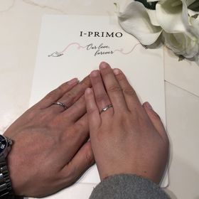 【アイプリモ(I-PRIMO)の口コミ】 S字のタイプなので指が綺麗に見えるしさりげなくダイヤが付いてるのが可愛…