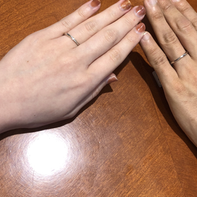 【TRECENTI(トレセンテ)の口コミ】 ダイヤモンドの入ったものを探していて、かつあまり太すぎず華奢で細めの…