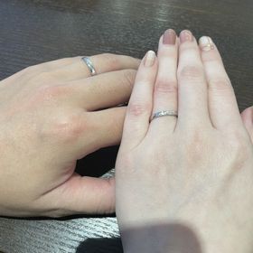 【LEGAN(レガン)の口コミ】 2人も気に入ったデザインで着け心地も良かったため、レガンさんのトゥイン…