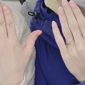 【アイプリモ(I-PRIMO)の口コミ】 彼はくすみ加工あり、私は華奢で綺麗な感じの指輪がいいなぁイメージして…