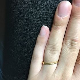 【ティファニー(Tiffany & Co.)の口コミ】 結婚指輪はティファニー！！と決めていたので、私の肌の色に馴染んだゴー…