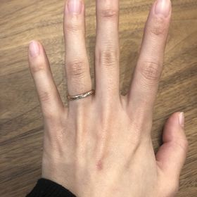 【出雲結(いずもゆい)の口コミ】 デザインがとても可愛かったです。シンプルだけどダイヤモンドもついてい…