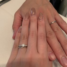 【Galopine & Galopin(ガロピーネガロパン)の口コミ】 結婚指輪のデザインは細くて華奢なものを探しており、店内にある商品の中…