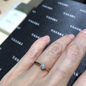【TASAKI(タサキ)の口コミ】 ピアチェーレソリティアリングを試着しました。今までに見たことがないく…