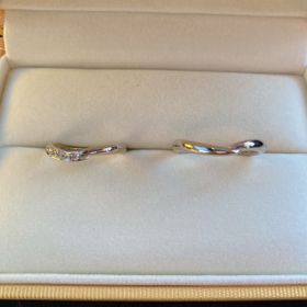 【ケイウノ ブライダル(K.UNO BRIDAL)の口コミ】 指輪のデザインと素材がとても気に入りました。アレンジオーダーで自分好…