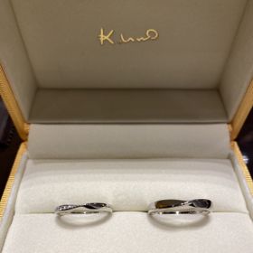 【ケイウノ ブライダル(K.UNO BRIDAL)の口コミ】 デザインとしてはウェーブが好きなのですが、ずっと着け続けるものである…