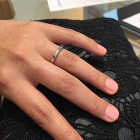 【tamaya BRIDAL(宝石の玉屋)の口コミ】 シンプルさが探していたものにピッタリだったので。内側に誕生意識や刻印…