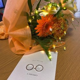 【アイプリモ(I-PRIMO)の口コミ】 指輪のデザインがシンプルかつかっこよく、選びました。嫁が選んだ指輪も…