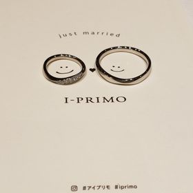 【アイプリモ(I-PRIMO)の口コミ】 女性のデザインは指が細く見えて、いやらしさがないダイヤのキラキラとプ…