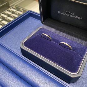 【銀座ダイヤモンドシライシの口コミ】 デザインでとても悩みましたが、毎日付ける彼が選んだリングのペアリング…