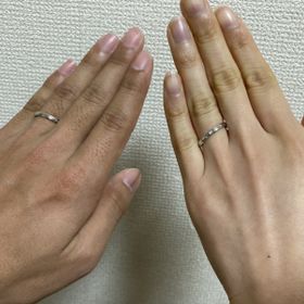【ジュエリークラフトYAMAJIの口コミ】 指輪のデザインはシンプルなものを選びました。シンプルですが、オリジナ…