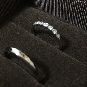 【PAVEO CHOCOLAT(パヴェオショコラ)の口コミ】 シンプルなリングをネットで見てから行ったのですが、もともと可愛らしい…