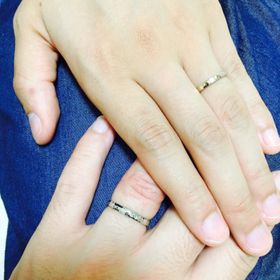 【TANZO.(鍛造指輪)の口コミ】 とにかく丈夫で頑丈な指輪を希望する彼と槌目のデザインを希望する私、両…