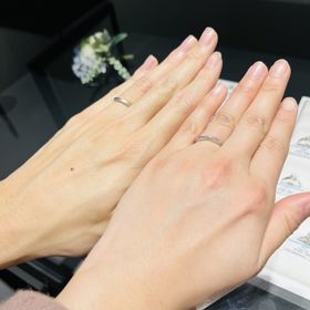 【銀座ダイヤモンドシライシの口コミ】 毎日つけていて飽きがこないシンプルさでかつ、ダイヤモンドの輝きも欲し…