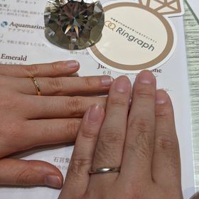 【TRECENTI(トレセンテ)の口コミ】 指輪の内側が丸く加工されており、つけ心地が良かったです。マット加工と…