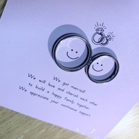 【Something Blue(サムシングブルー)の口コミ】 男女共にシンプルイズベスト！私は特にこだわりは無かったので、旦那様の…