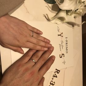 【アイプリモ(I-PRIMO)の口コミ】 指輪のペア感がしっかり出ることを第一に考えるました。指の短さを感じて…