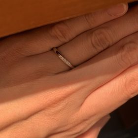 【銀座ダイヤモンドシライシの口コミ】 プラチナでストレートタイプの王道のものが欲しく、事前にネットで情報を…