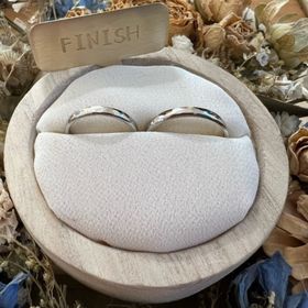 【ついぶ工房の口コミ】 私がブランド物にあまり興味がなく、ペアリングも手作りだったため結婚指…