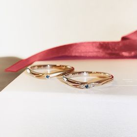 【AFFLUX(アフラックス)の口コミ】 パートナーがプラチナアレルギーのため、素材はゴールドが選べることを条…