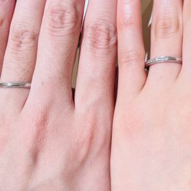 【TRECENTI(トレセンテ)の口コミ】 指輪のデザインは、ミル打ちでとても素敵でした。気に入りました。プラチ…