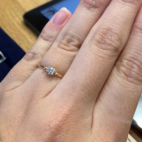 【LAPAGE(ラパージュ)の口コミ】 今回試着させていただいた指輪はピンクゴールドの婚約指輪だったのですが…