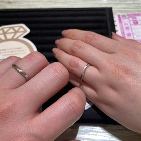 【TRECENTI(トレセンテ)の口コミ】 指輪のデザインをたくさん持ってきていただき試すことが出来ました。自分…