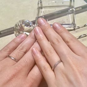 【TRECENTI(トレセンテ)の口コミ】 指輪の細さと丈夫さ、ダイヤモンドの光り方が上品だったのでこちらの指輪…